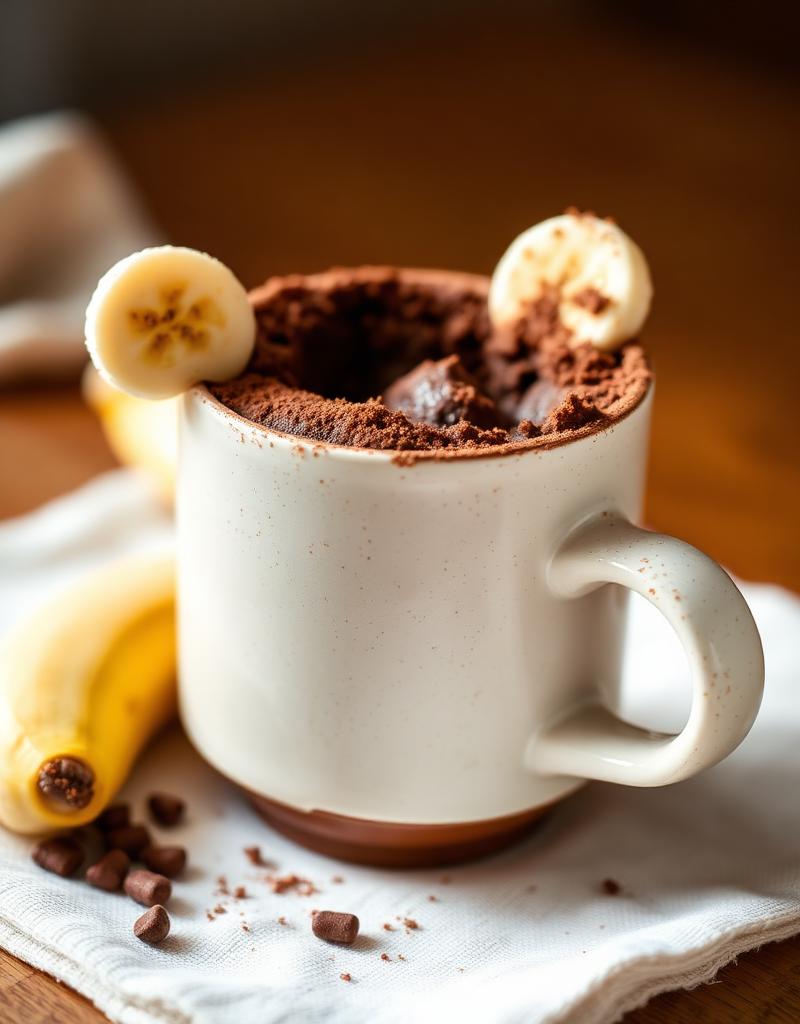 Bolo de Caneca Fit de Chocolate